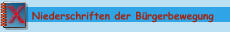Niederschriften der Bürgerbewegung