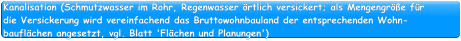 Kanalisation (Schmutzwasser im Rohr, Regenwasser örtlich versickert; als Mengengröße für die Versickerung wird vereinfachend das Bruttowohnbauland der entsprechenden Wohn- bauflächen angesetzt, vgl. Blatt 'Flächen und Planungen')  Kanalisation (Schmutzwasser im Rohr, Regenwasser örtlich versickert; als Mengengröße für die Versickerung wird vereinfachend das Bruttowohnbauland der entsprechenden Wohn- bauflächen angesetzt, vgl. Blatt 'Flächen und Planungen')